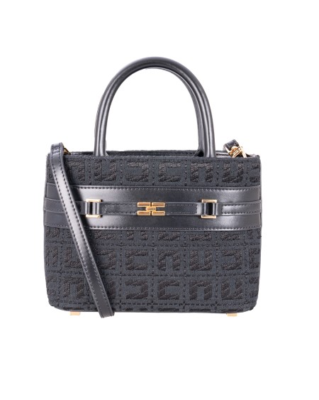 Shop ELISABETTA FRANCHI  Borsa: Elisabetta Franchi shopper piccola in tessuto jacquard con morsetto.
Morsetto logo in metallo dorato.
Tracolla removibile per portabilità a spalla.
Accessorio in metallo dorato.
Dimensioni: 19 x 14,5 x 8,5 cm.
Composizione: 99% Cotone 01% Altre fibre.
Made in Italy.. BS09A47E2-110